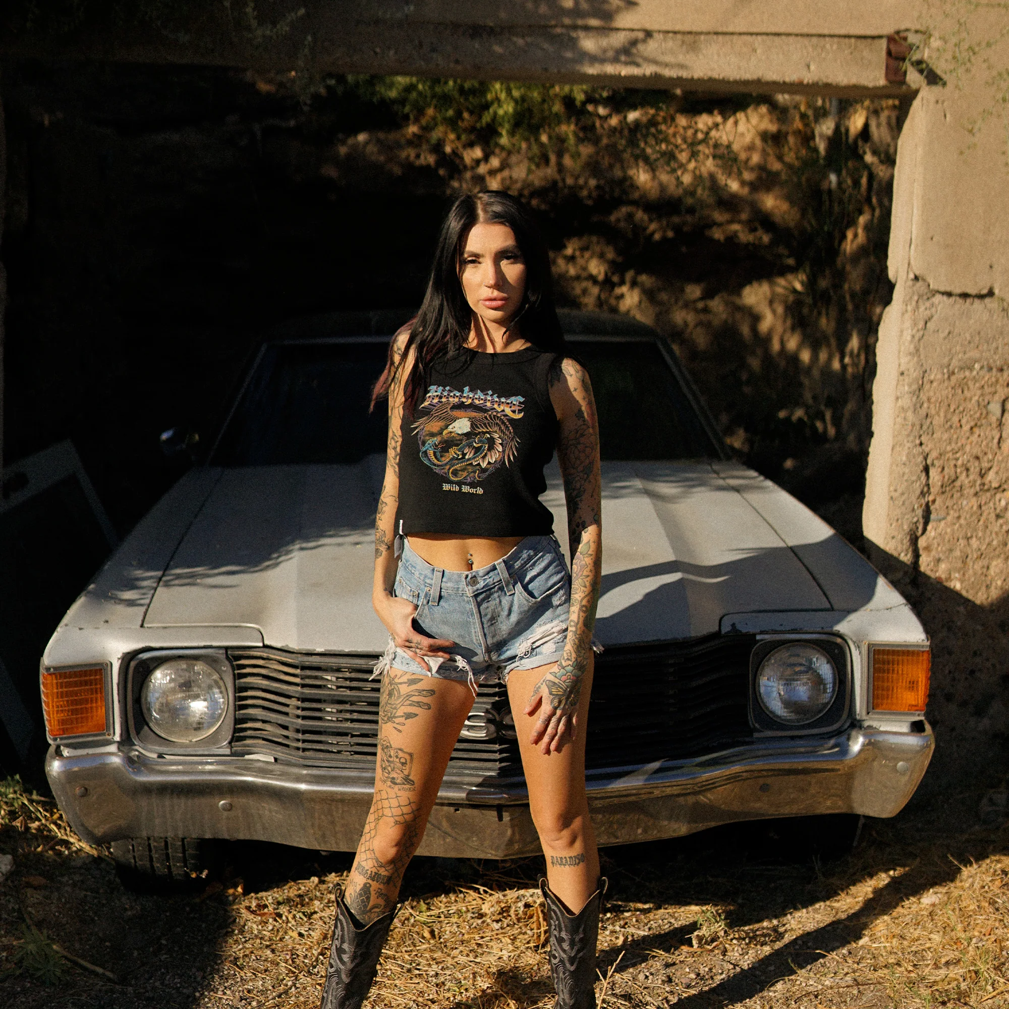 Wild World Ribbed Tank Top - Image 2